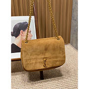 YSL Jamie Medium In Suede Brown Caramel 25x16x9cm - 1