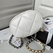 Chanel 19 Backpack White 26x22x16cm - 3