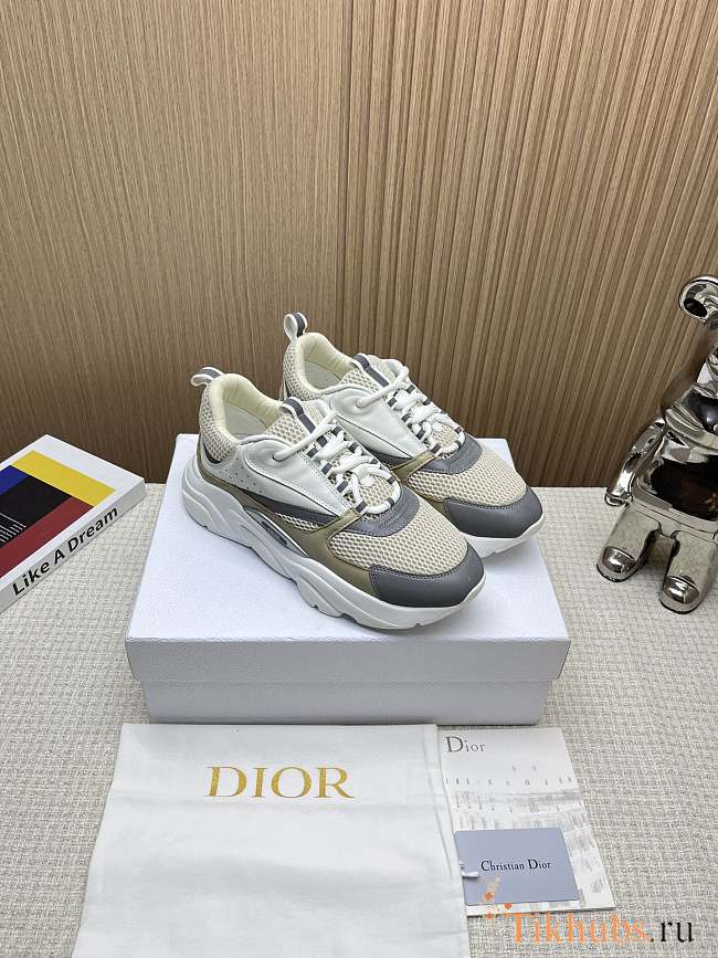 Dior B22 White Grey Sneaker - 1