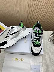 Dior B22 Green Silver Sneaker - 4