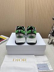 Dior B22 Green Silver Sneaker - 3