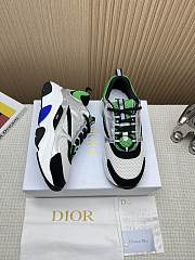 Dior B22 Green Silver Sneaker - 2