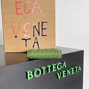 Bottega Veneta Intrecciato Leather Billfold Wallet Green 11x9.5x1cm - 5