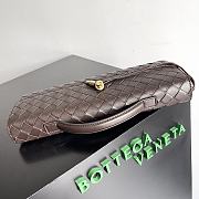 Bottega Veneta Long Clutch Andiamo With Handle Brown 31x13x3cm - 4