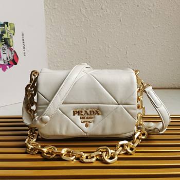 Prada Nappa Bag White 21cm