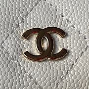 Chanel Backpack Mini White Caviar Gold 18x13x9cm - 5