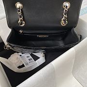 Chanel Backpack Star Coin Purse Black Patent 22.5 × 22.5 × 6 cm - 4