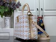 Louis Vuitton LV Capucines MM White Coated Canvas 31.5cm - 4