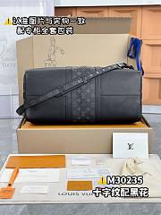 Louis Vuitton LV Keepall 50 Bandoulière Taiga Black 50 x 29 x 23 cm - 2