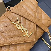 YSL Small Envelope Bag Caramel Gold 21 × 13 × 6 cm - 2