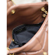 YSL Loulou Puffer In Lambskin Dark Brown 29x17x11cm - 5