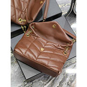 YSL Loulou Puffer In Lambskin Dark Brown 29x17x11cm - 2