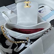 Chanel 19 Hobo Bag White 25x20x7cm - 6