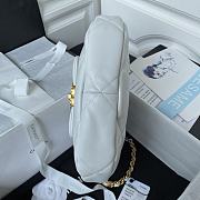 Chanel 19 Hobo Bag White 25x20x7cm - 5