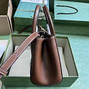 Gucci Jackie 1961 Small Tote Bag Brown 24x15x11cm - 6