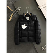 Moncler Hooded Puffer Jacket Black - 1