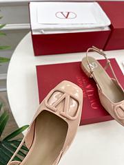 Valentino Garavani Roman Stud Beige Flat - 3