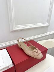 Valentino Garavani Roman Stud Beige Flat - 4