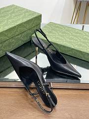 Gucci Slingback Heeled Pump Black 8.5cm - 2