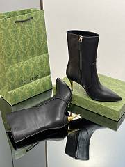 Gucci Black Ankle Boots 8.5cm - 5