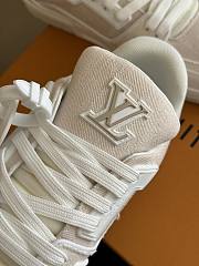 Louis Vuitton LV Trainer Beige Denim Sneaker - 5