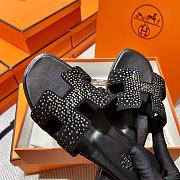 Hermes Oran Black Slipper - 5