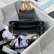 Chanel Small Messenger Black Gold Bag 21x14x5cm - 5