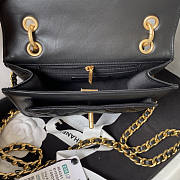 Chanel Flap Bag Black Gold Hardware 19x14x6cm - 6