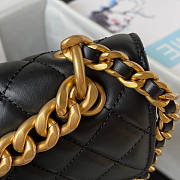 Chanel Flap Bag Black Gold Hardware 19x14x6cm - 4