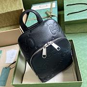 Gucci Jumbo GG Crossbody Bag Black 19x29x7cm - 6