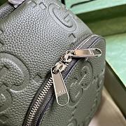 Gucci Jumbo GG Crossbody Bag Dark Green 19x29x7cm - 6