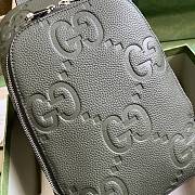 Gucci Jumbo GG Crossbody Bag Dark Green 19x29x7cm - 2