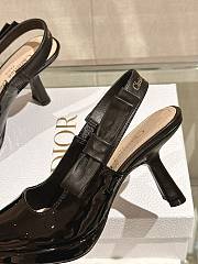 Dior Sweet-D Slingback Pump Black Patent 8cm - 2