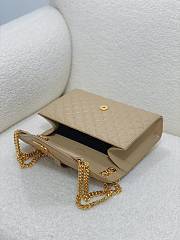 YSL Envelope Calfskin Beige Gold 24x17.5x6cm - 2