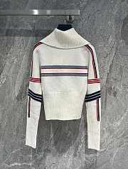 Dior Dioralps Stand Collar Sweater White - 3