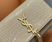 YSL Kate Crocodile Beige Gold 20x13.5x5.5cm - 3