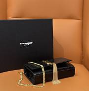 YSL Kate Crocodile Black Gold 20x13.5x5.5cm - 2