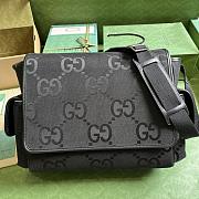 Gucci Jumbo GG Baby Changing Bag Black 44x28x14cm - 1