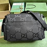 Gucci Jumbo GG Baby Changing Bag Black 44x28x14cm - 3