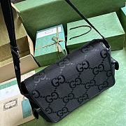 Gucci Jumbo GG Baby Changing Bag Black 44x28x14cm - 2