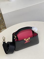 Louis Vuitton LV Capucines Mini Black Pink 27cm - 6