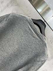 Dior Sweater Grey Cashmere Intarsia - 2