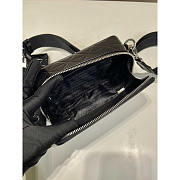 Prada Brique Leather Handbag Black 19x12x5cm - 6