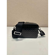 Prada Brique Leather Handbag Black 19x12x5cm - 5