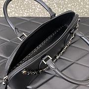 Valentino Rockstud E/W Calfskin Handbag Black 34x11x8cm - 6