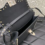 Valentino Smll Rockstud Black Crossbody Bag 22.5x15x6cm - 6