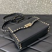 Valentino Smll Rockstud Black Crossbody Bag 22.5x15x6cm - 5