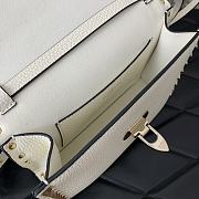 Valentino Smll Rockstud White Crossbody Bag 22.5x15x6cm - 6