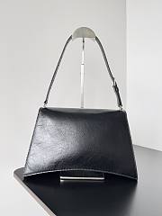 Balenciaga Crush Medium Sing Bag In Black 31x21x11cm - 5