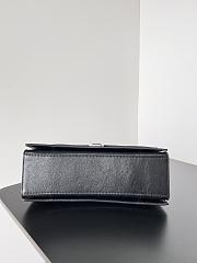 Balenciaga Crush Medium Sing Bag In Black 31x21x11cm - 2